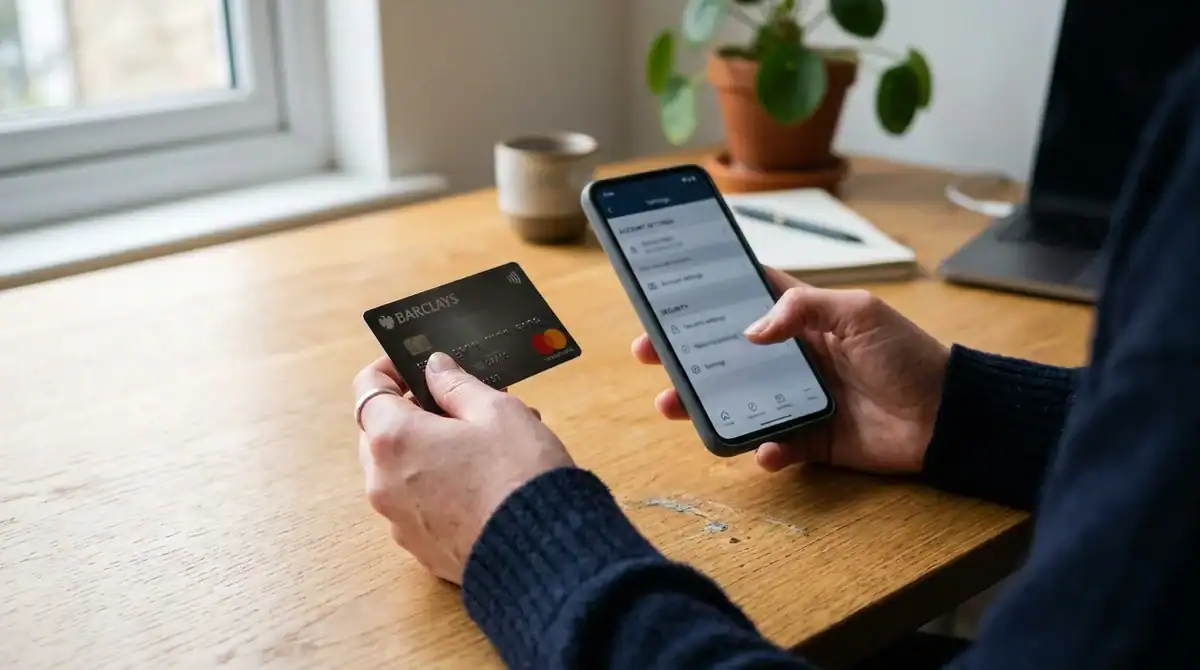 Personne utilisant son smartphone pour supprimer ses coordonnées bancaires de son compte eBay.