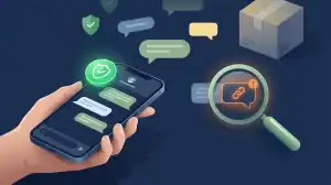 Illustration stylisée d'un smartphone avec paiement sécurisé LeBonCoin pour éviter les arnaques lors de vos transactions.